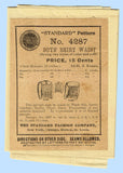 Standard 4287: 1900s Rare Toddler Boy's Shirt Waist Sz 6 Antique Sewing Pattern