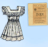Standard 5552: 1890s Rare Toddler Girls Dress Size 22 B Vintage Sewing Pattern