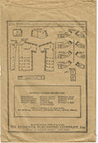 1920s Vintage Standard Designer Sewing Pattern 7271 Girls Flapper Coat Size 8