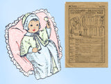 Standard 7453: 1920s 25in Infant Christening Layette Set Vintage Sewing Pattern