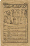 Standard 7453: 1920s 25in Infant Christening Layette Set Vintage Sewing Pattern