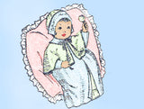 Standard 7453: 1920s 25in Infant Christening Layette Set Vintage Sewing Pattern