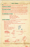1930s Vintage Superior Embroidery Transfer 116 Uncut DOW Puppy Tea Towels ORIG
