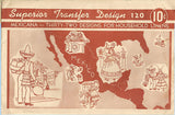 1930s Vintage Superior Embroidery Transfer 120 Uncut 32 Mexicana Motifs