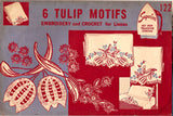 1940s Vintage Superior Embroidery Transfer 122 VTG Uncut Pillow Case Crochet - Vintage4me2