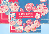 1940s Vintage Superior Embroidery Transfer 129 Uncut Crochet Floral Pillowcases - Vintage4me2