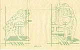 1940s Vintage Superior Embroidery Transfer 131 Uncut WWII His and Hers Towels