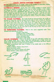 1930s Vintage Superior Embroidery Transfer 136 Uncut X-Stitch Dish Tea Towels