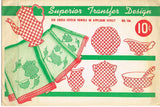 1930s Vintage Superior Embroidery Transfer 136 Uncut X-Stitch Dish Tea Towels