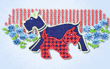 1930s Vintage Superior Embroidery Transfer 145 Uncut 46 Small Gingham Motifs
