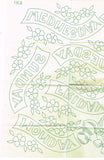 1930s Vintage Superior Embroidery Transfer 163 Uncut DOW Veggie Tea Towels