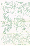 1930s Vintage Superior Embroidery Transfer 163 Uncut DOW Veggie Tea Towels
