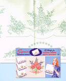 1940s Vintage Superior Embroidery Transfer 168 Uncut Colorful Floral Pillowcases - Vintage4me2