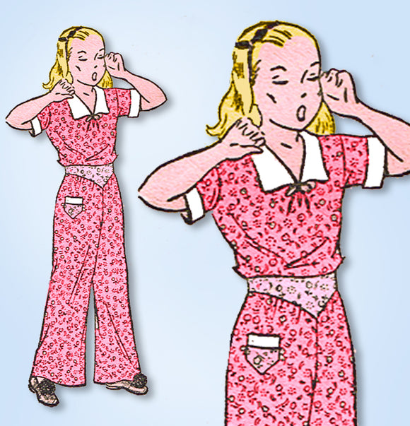 Superior 318: Vintage Sewing Pattern Little Girls Yoke Front