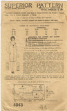 1920s Vintage Superior Sewing Pattern 4043 Plus Size Combination Undies 44 Bust