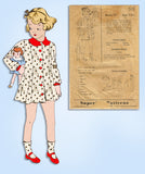 1930s Vintage Superior Sewing Pattern 518 Toddler Girls Princess Dress Size 3 -Vintage4me2