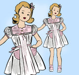 Fairloom Superior 6150: 1940s Toddler Girls Dress Size 3 Vintage Sewing Pattern  - Vintage4me2