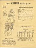 1940s Vintage Mail Order Sewing Pattern 6698 18 Inch Doll Clothes Wedding Dress ORIGINAL - Vintage4me2