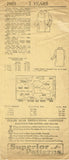 1930s Vintage Superior Sewing Pattern 7803 Toddler's Double Breasted Coat Size 2