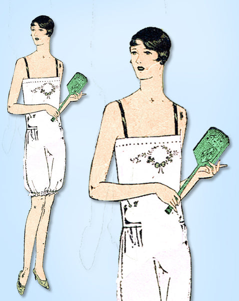 1920s Vintage Superior Sewing Pattern 8802 Plus Size Ladies Combination 42 Bust