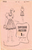 Superior 9903: 1940s WWII Little Girls Skirt & Blouse Sz8 Vintage Sewing Pattern - Vintage4me2