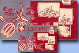 1940s Vintage Superior Embroidery Transfer 122 VTG Uncut Pillow Case Crochet - Vintage4me2