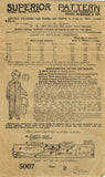 1920s Original Vintage Superior Pattern 5007 Toddler Boys One Piece Pajamas Sz 2 - Vintage4me2