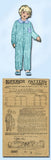 1920s Original Vintage Superior Pattern 5007 Toddler Boys One Piece Pajamas Sz 2 - Vintage4me2