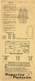 1930s Vintage Superior Sewing Pattern 8079 Uncut Boy or Girls Raglan Coat Sz 10