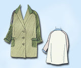 1930s Vintage Superior Sewing Pattern 8079 Uncut Boy or Girls Raglan Coat Sz 10