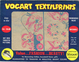 1950s Vintage Vogart Textilprint 415 Uncut Color Bunny Hot Iron Transfer