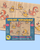 1950s Color Vintage Vogart Brand_Textilprint 44 Cute Uncut Baby Ducks & Duckling Motif