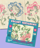 1950s Vintage Vogart Textilprint 75 Uncut Flower Face Gals NO Sew Color Transfer