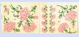 1950s Four Color Vintage Vogart 20 Carnations Uncut Hot Iron No Sew Transfer