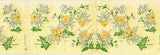 1950s Original Four Color Vintage Vogart 24 Bright Florals Uncut Hot Iron No Sew Transfer