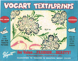 1950s Vintage Vogart Textilprint 479 Ribbons & Flowers Uncut No Sew Transfer vintage4me2