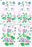 1950s Pretty Pansies Vogart Textilprint 540 Color Hot Iron Transfer Uncut ORIGinal vintage4me2