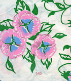 1950s Vintage Vogart Textilprint Color Transfer 543 Uncut Floral Pansies -Vintage4me2