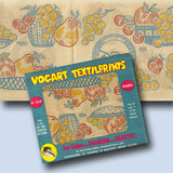 1950s Dish Motifs Vogart Textilprint 430 Color Hot Iron Transfer Uncut ORIG