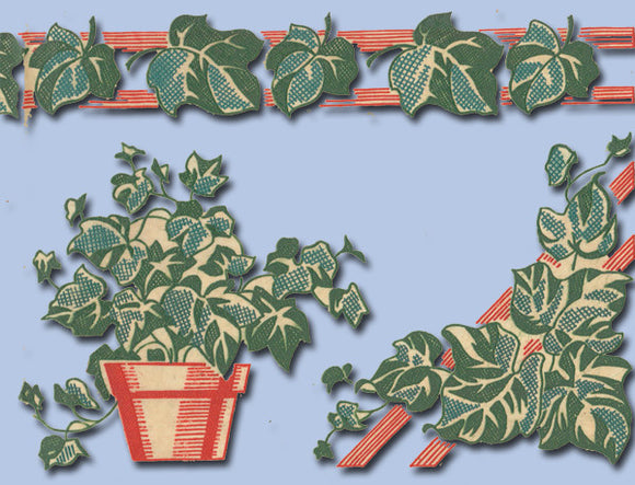 1950s Post Of Ivy Vogart Textilprints Color Hot Iron Transfer Uncut 437