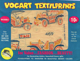 1950s ORIGINAL Darlin Old Timey Automobiles Textilprints Full Color Transfer vintage4me2