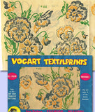 1950s Charming Uncut Vogart Textilprint Pansies Hot Iron Color Transfer 66 -Vintage4me2