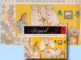 1950s Vintage Vogart Embroidery Transfer 134 Uncut Fruit Basket Kitchen Motifs