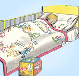 1940s Vintage Vogart Embroidery Transfer 145 Uncut On the Farm Motifs for Kids - Vintage4me2