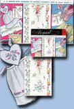 1950s Vintage Vogart Embroidery Transfer 153 Uncut Floral Borders & Spray Motifs $7.99