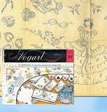 1950s Vintage Vogart Embroidery Transfer 185 Uncut Garden Gal Pillowcases -vintage4me2