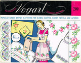 1950s Vintage Vogart Embroidery Transfer 200 Uncut X-Stitch Floral Mixed Motifs