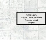 1960s Vintage Jacboean Crewel Motifs Uncut Vogart Embroidery Transfer 2003 D
