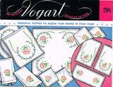 1950s Vintage Vogart Embroidery Transfer 208 Uncut Poppies Floral Vanity Set - Vintage4me2 