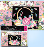 1950s Vintage Vogart Embroidery Transfer 218 Uncut Flower Basket Linen Motifs